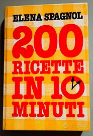 "200 RICETTE IN 10 MINUTI"  LIBRO 