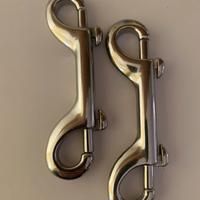 2 moschettoni doppio attacco inox