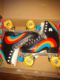 Pattini a rotelle quad Moxi Rainbow Rider Neri