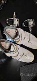 Scarpe ciclismo Shimano RP2W + pedali Look