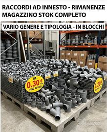 Raccordi di scarico ad innesto 