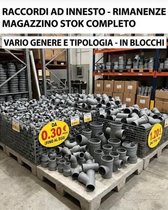 Raccordi di scarico ad innesto 
