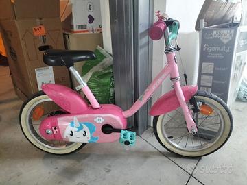 Bicicletta Bambina 14pollici unicorno