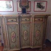 Mobile in legno decorato anni ‘60