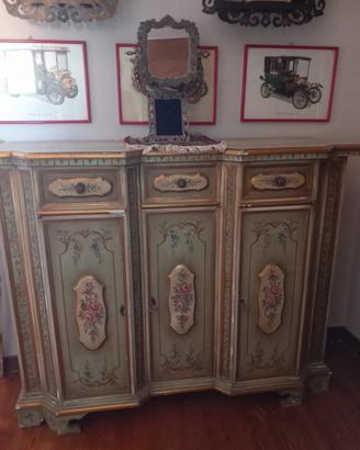 Mobile in legno decorato anni ‘60