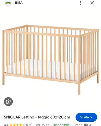 lettino ikea + accessori