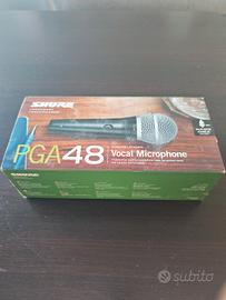 shure pg48 microfono dinamico