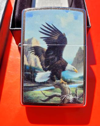 ZIPPO ORIGINALE NUOVO PICKEN 49822 EAGLE AQUILA