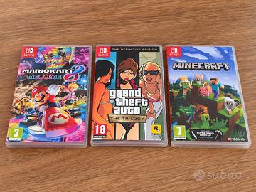 3 giochi originali Nintendo Switch