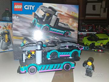 LEGO City 60406 – Auto da corsa e trasportatore