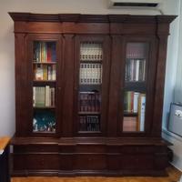 Grande libreria con vetrine in LEGNO MASSELLO – st