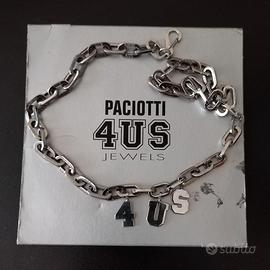 Cesare Paciotti, girocollo uomo acciaio 