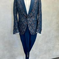 Vestito completo Palazzo Blu e Oro Damascato