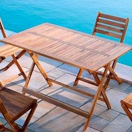 Stock tavolo pieghevole in legno