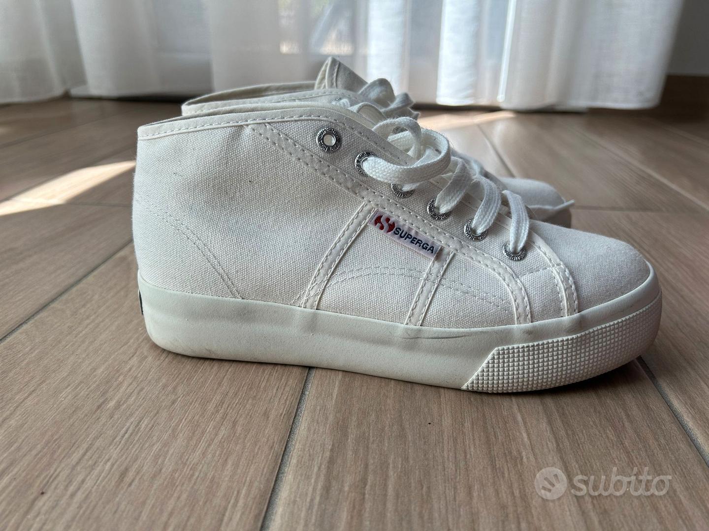 Superga alte outlet azzurre