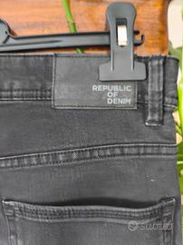 jeans slim nero elasticizzato Republic of denim