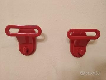 Coppia ganci appendiabiti, vintage
