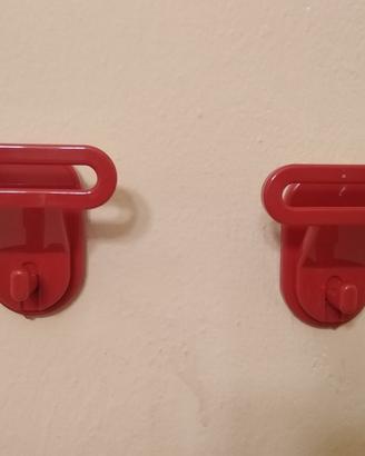 Coppia ganci appendiabiti, vintage