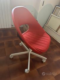 Sedia rossa ikea