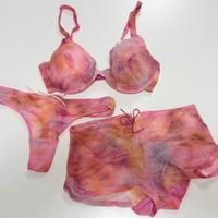 Completo rosa stampa batik