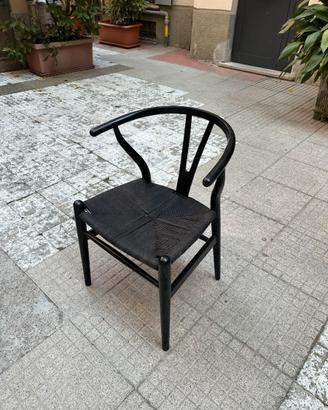 Set di 5 sedie in stile Wishbone Chair di Wegner