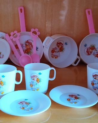 Set plastica Strawberry Shortcake vintage 