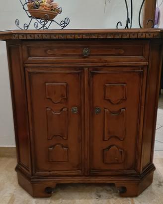Mobiletto legno con cassetto 