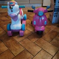  unicorno a dondolo con ruote