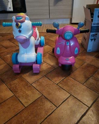  unicorno a dondolo con ruote