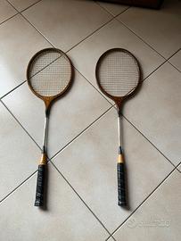 Racchette da badminto vintage legno