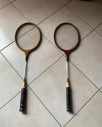 Racchette da badminto vintage legno