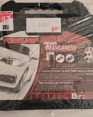 Catene da Neve 7mm Power Grip (Gruppo 97) NUOVE