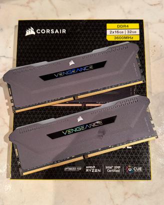 RAM DDR4 32GB 3600MHz Corsair Vengeance RGB PRO SL