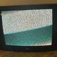 Televisore grande vintage nero Philips