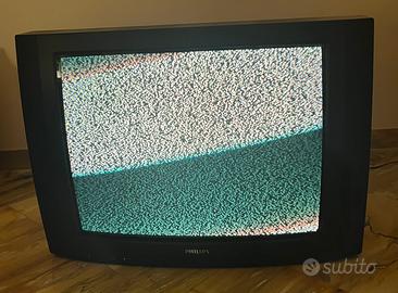 Televisore grande vintage nero Philips