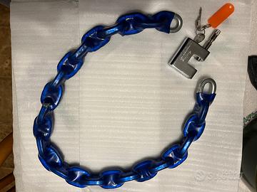 Catena antifurto moto/scooter 96 cm con lucchetto