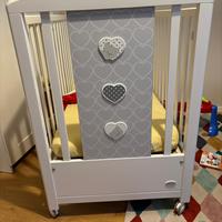 Lettino Foppapedretti con sponda a scomparsa