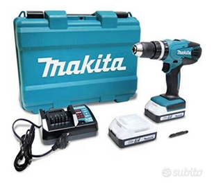 Makita Drill with Impact 18 V 2 batteries Nuovo