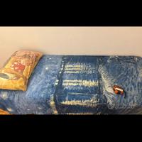 Letto doghe in legno regolabili, singolo