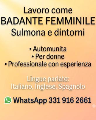Badante di donne