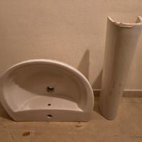 Lavandino a colonna smontato e mai usato