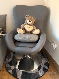 Poltroncina relax sedia uovo VIDA XL