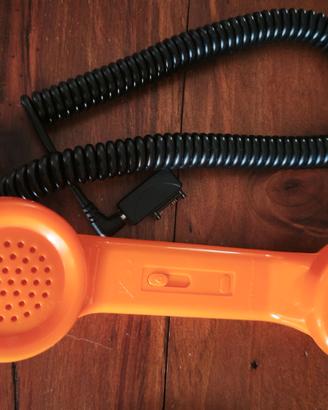 Cornetta Telefonica Retrostar Arancione per Cellul