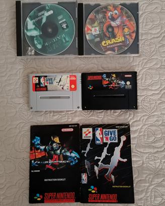 giochi SNES  e PS1 