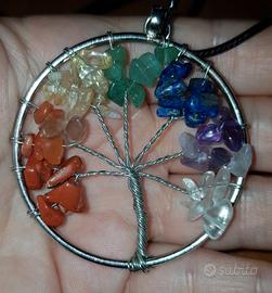 Parure albero della vita pietre dure,si spedizione