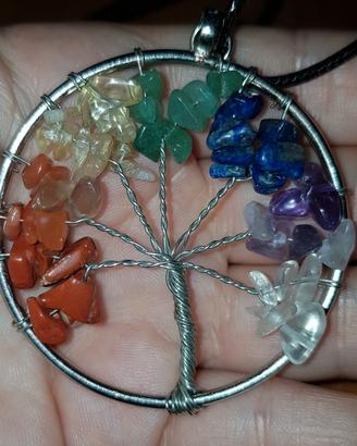 Parure albero della vita pietre dure,si spedizione