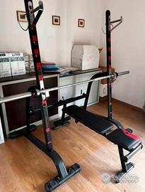 Rack con bilanciere olimpionico palestra