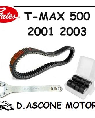 Cinghia GATES CON RULLI E CHIAVE Tmax 01 03