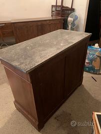 Cappuccino cassettone metà del 800 con ribaltina