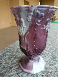 vaso da fiori in marmo rosa